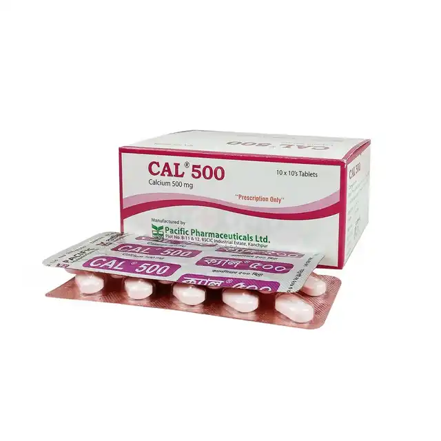 Multicare Shop-Cal 500 mg Tablet -10's Strip
